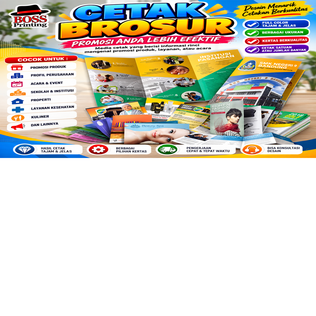 Cetak Brosur Bekasi